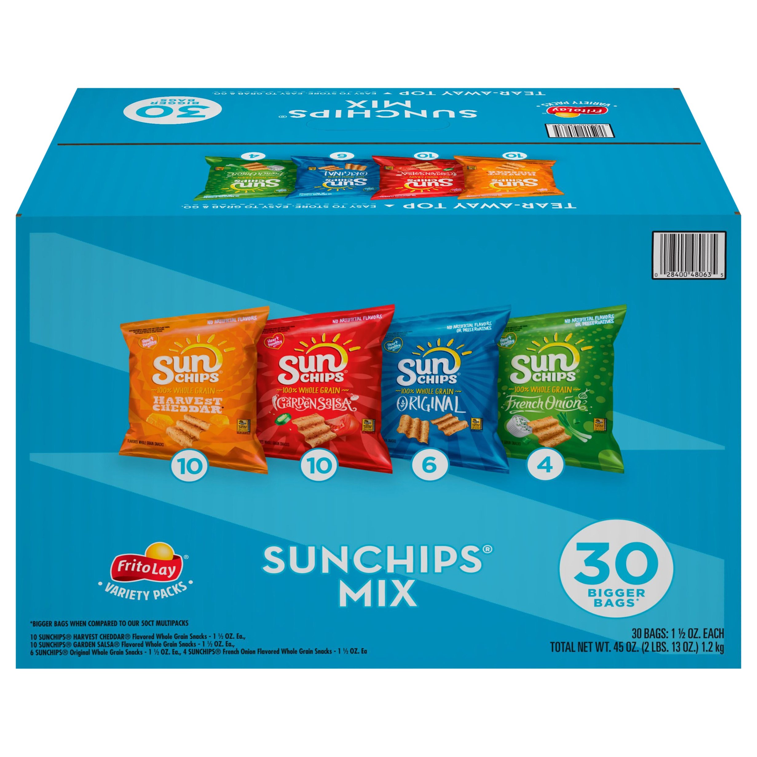 Frito Lay SunChips Variety Pack Multigrain Snacks Shop Chips at HEB