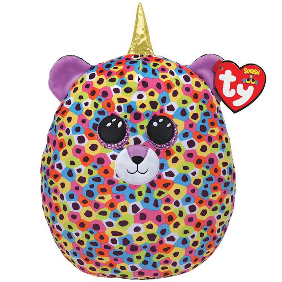 ty Giselle Multicolor UniLeopard Squish A Boos Plush Shop Plush Toys at HEB