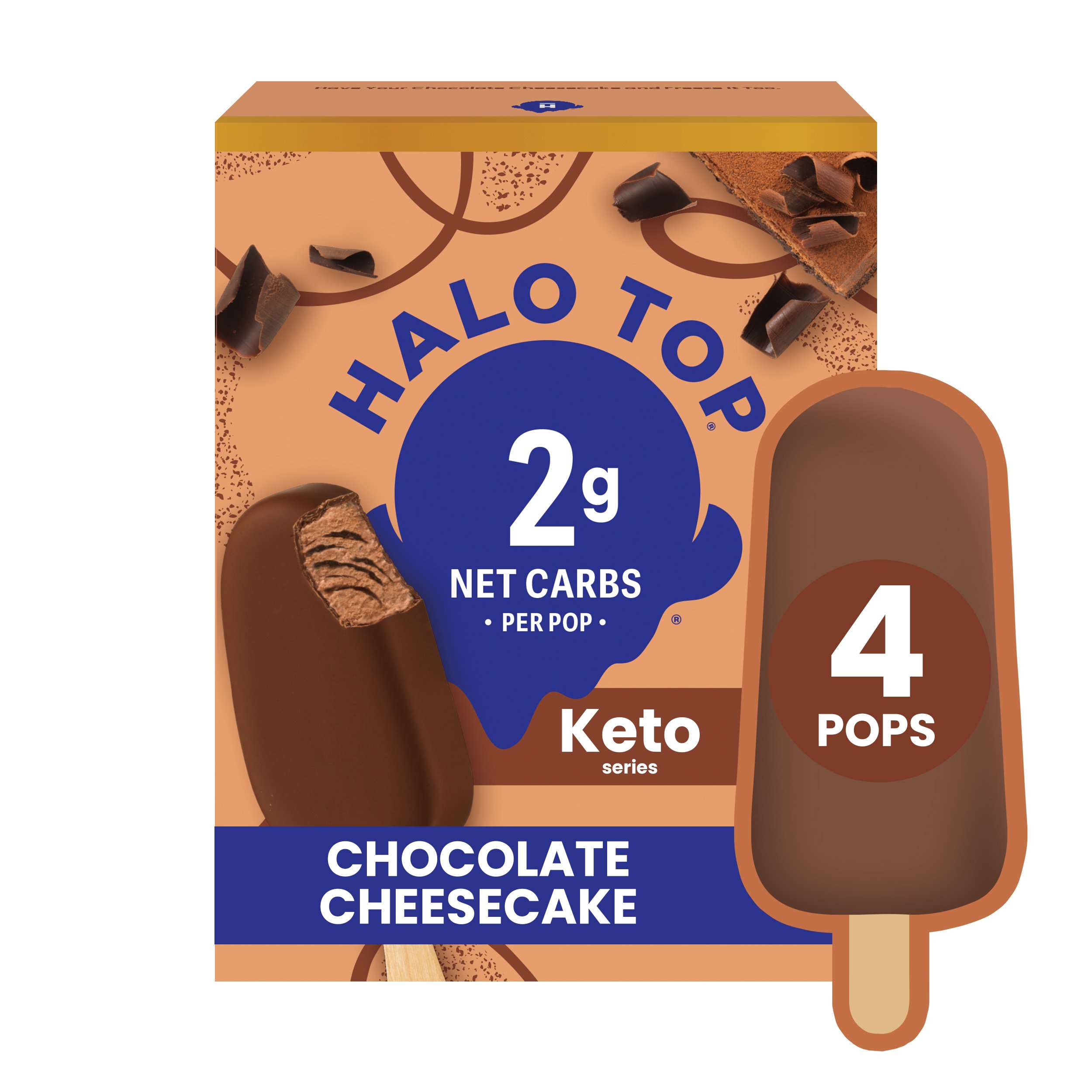Halo Top Chocolate Cheesecake Keto Pops Shop Ice Cream & Treats at HEB