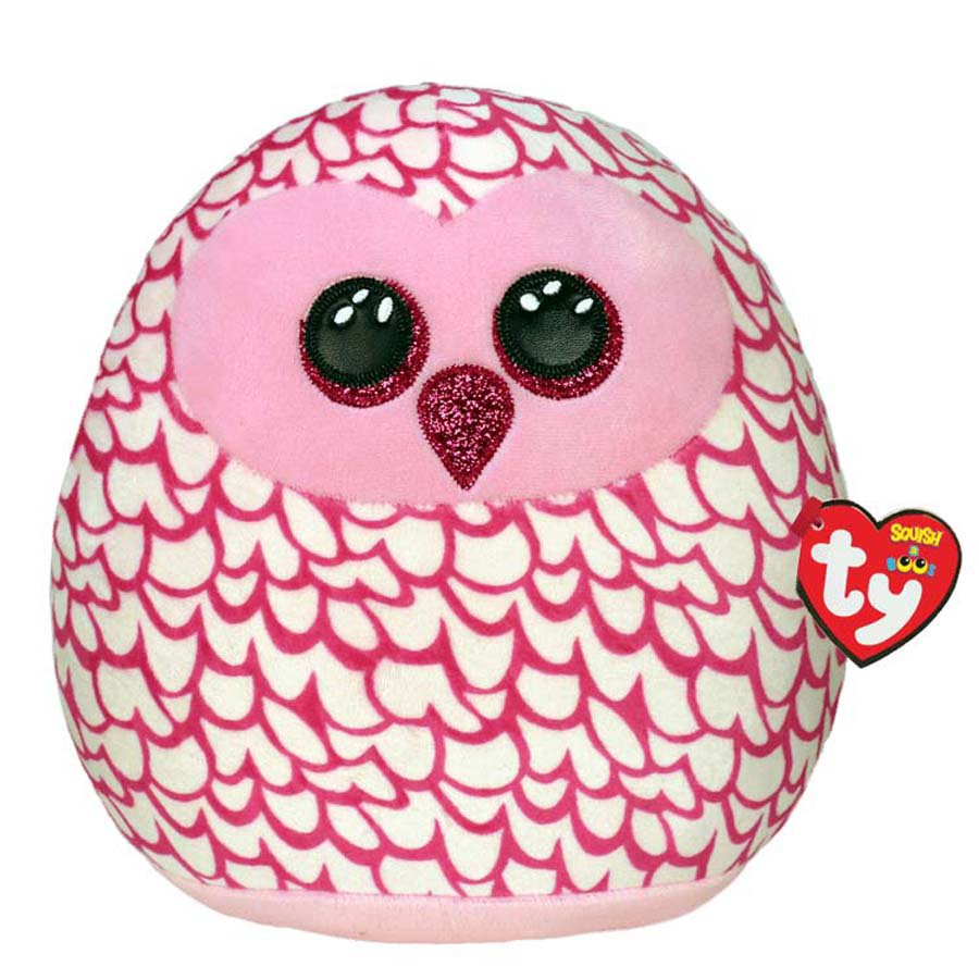 ty Pinky Pink Owl Squish A Boos Plush Shop Plush Toys at HEB