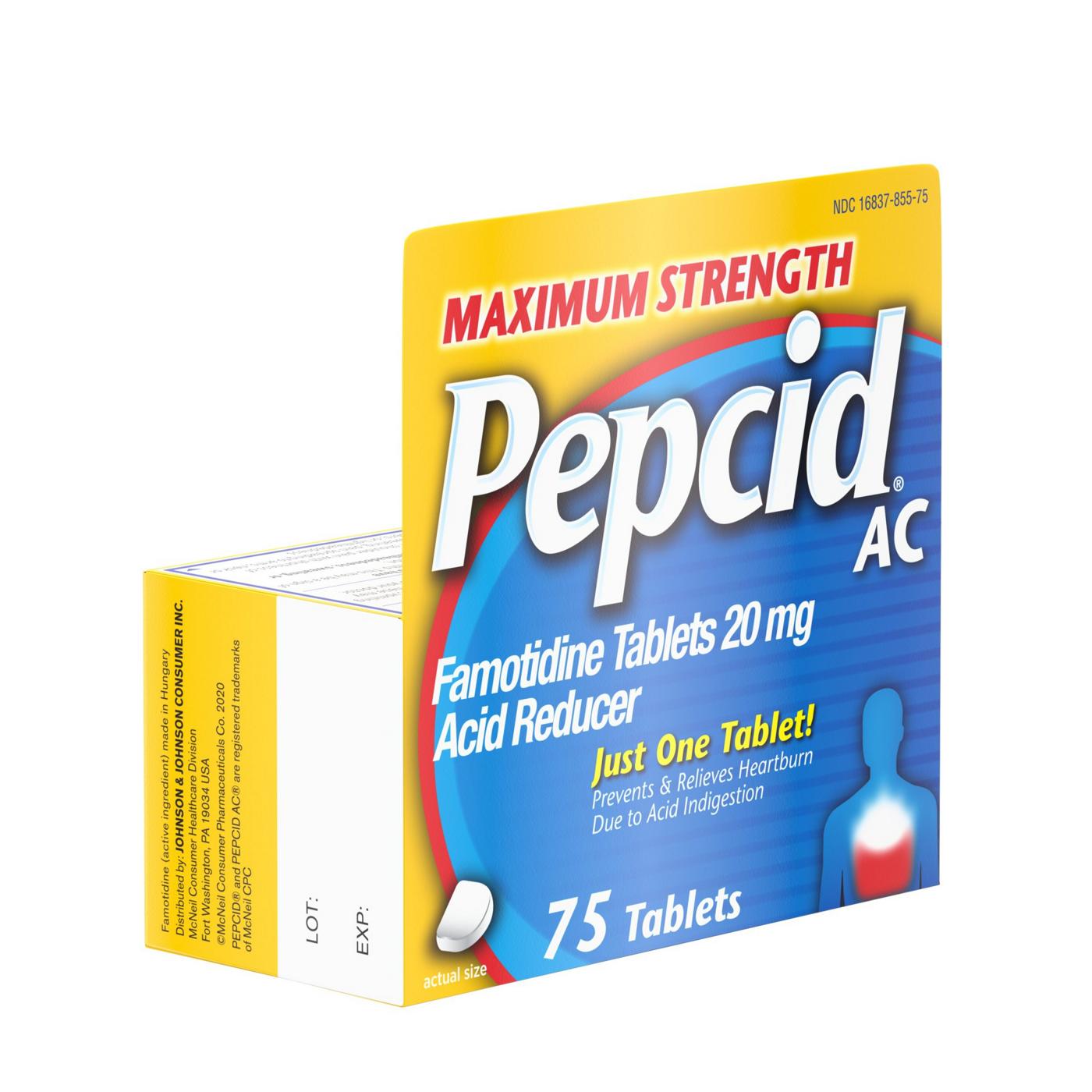 Pepcid AC Maximum Strength Acid Reducer Tablets - 20mg; image 5 of 8