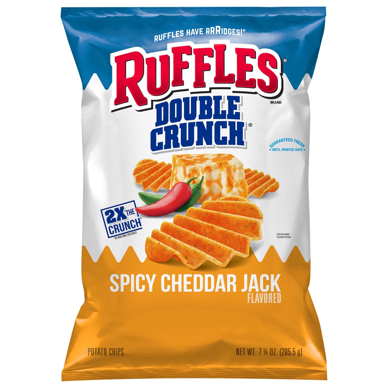 Ruffles Double Crunch Spicy Cheddar Jack Potato Chips Shop Chips at HEB