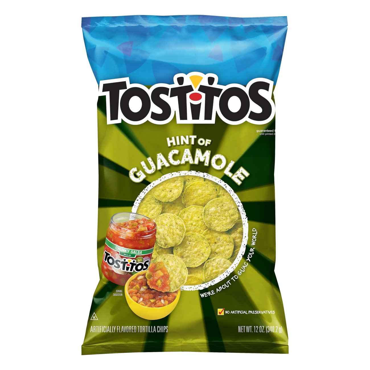 Tostitos Hint of Guacamole Bite Size Rounds Tortilla Chips Shop Chips at HEB