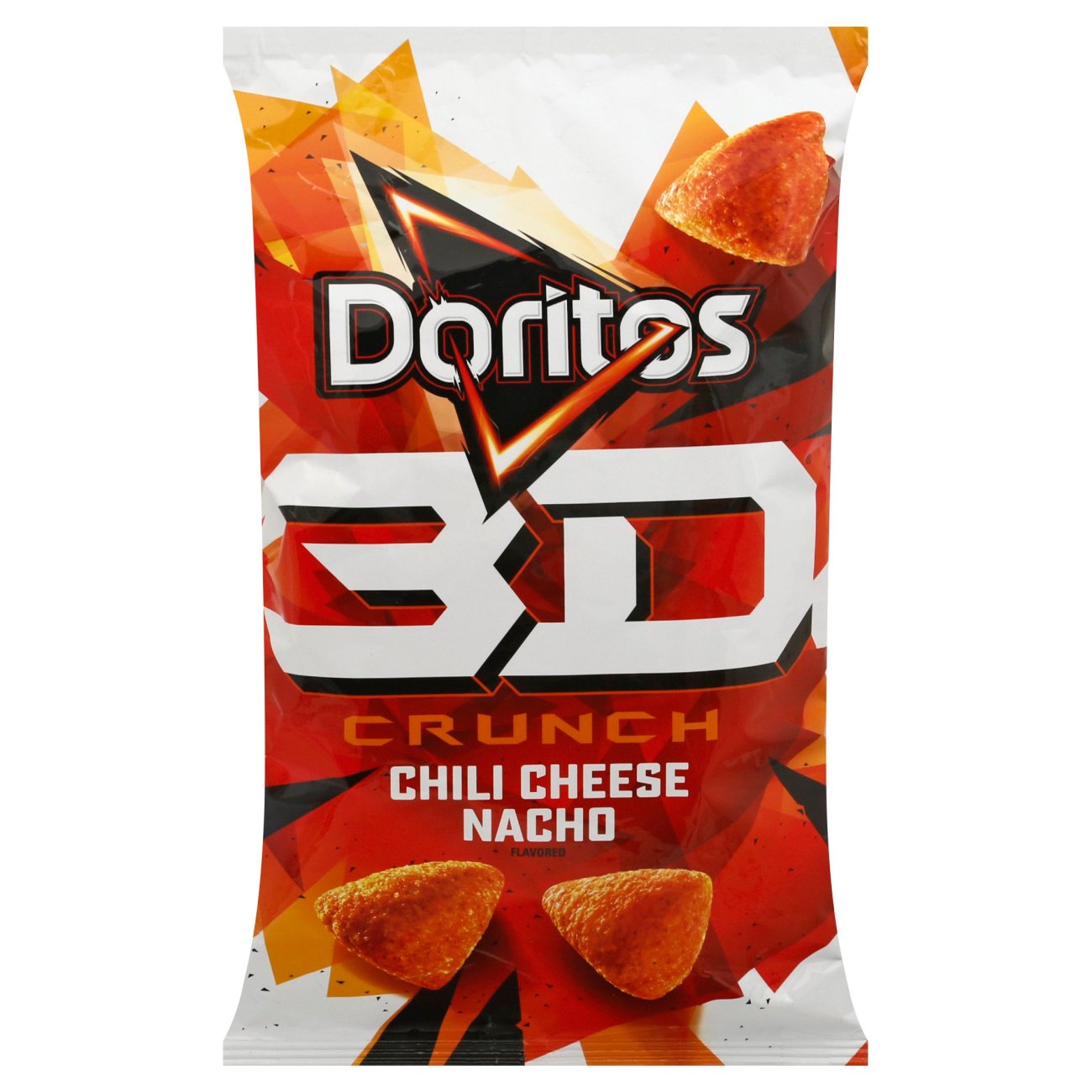 Doritos 3D Crunch Corn Snacks, Chili Cheese Nacho Flavored Chili