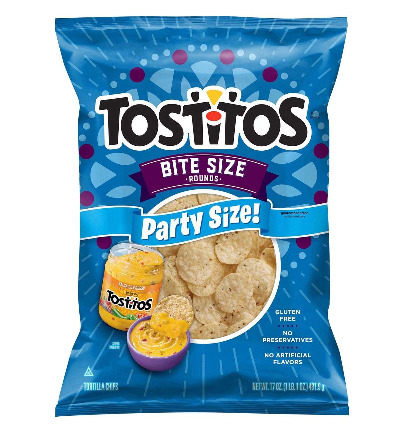 Tostitos Bite Size Rounds Corn Tortilla Chips Party Size; image 1 of 3