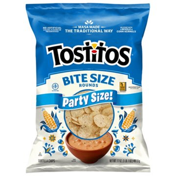 Tostitos Bite Size Rounds Corn Tortilla Chips - Party Size
