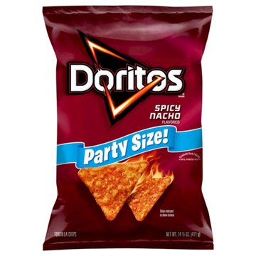 Doritos Spicy Nacho Flavored Tortilla Chips - Party Size
