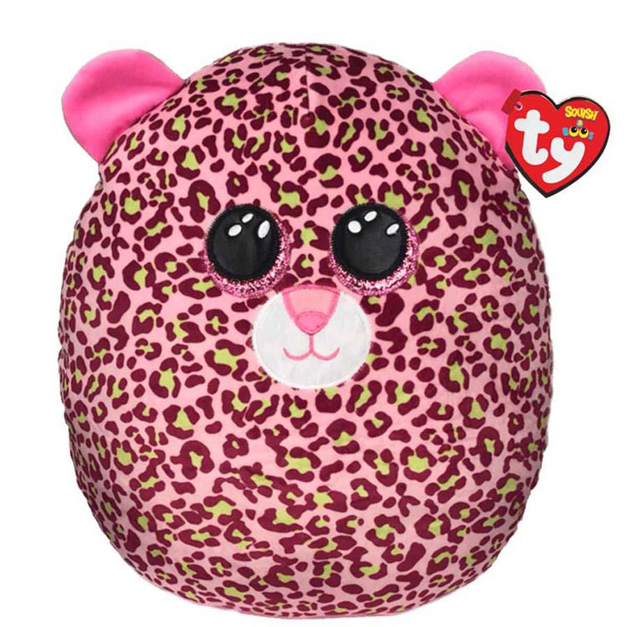 ty Lainey Pink Leopard Squish A Boos Plush Shop Plush Toys at HEB