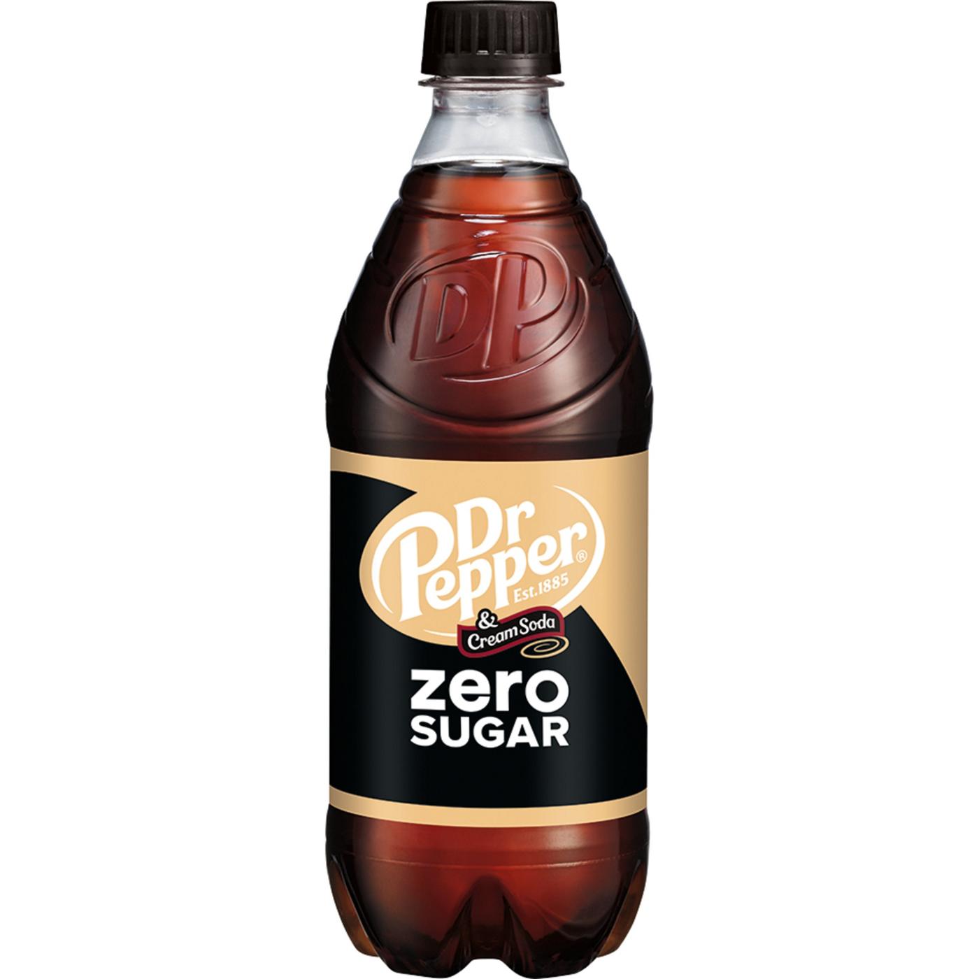 Dr Pepper & Cream Zero Sugar Soda; image 2 of 7