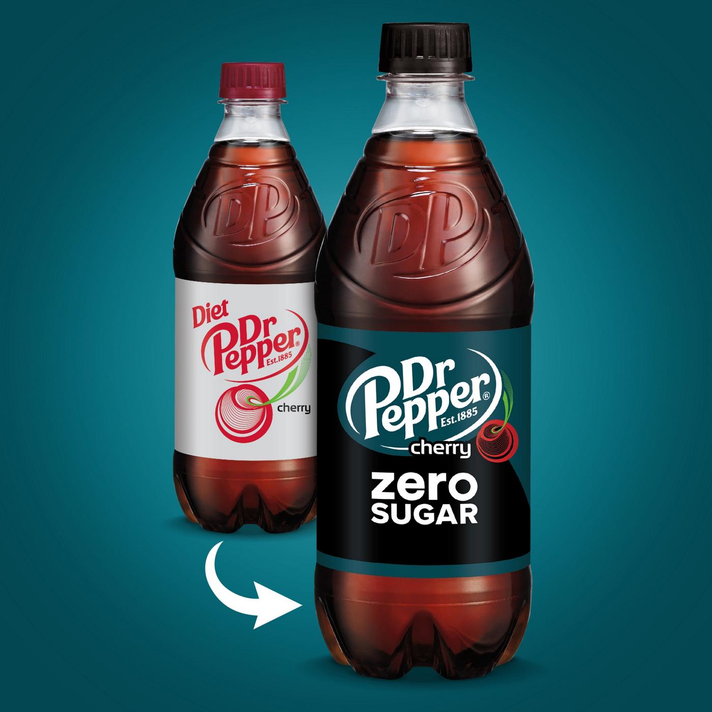 Dr Pepper Cherry Zero Sugar Soda; image 4 of 7
