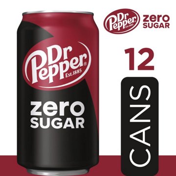 Dr Pepper Zero Sugar Soda 12 pk Cans