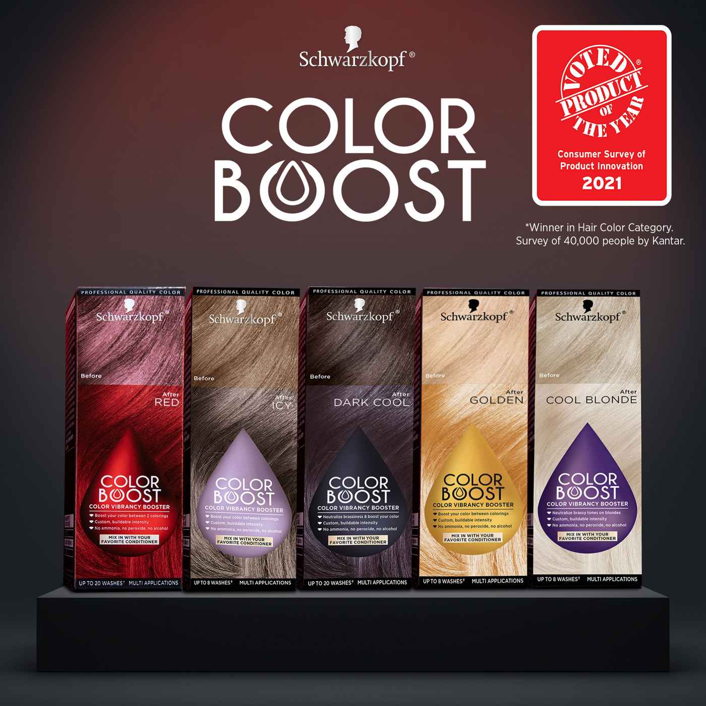 Schwarzkopf Color Boost Color Vibrancy Booster, Red; image 9 of 10