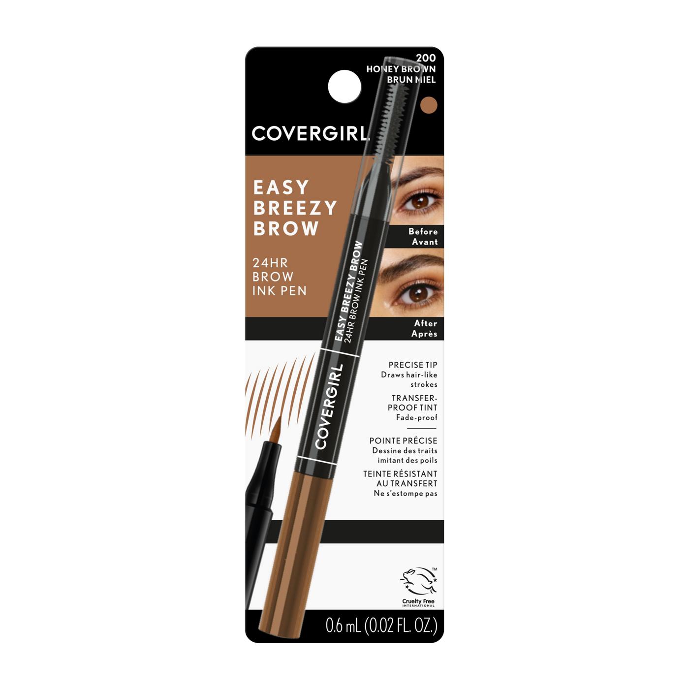 Covergirl Easy Breezy Brow All-Day Brow Ink Pen Honey Brown 200; image 1 of 11