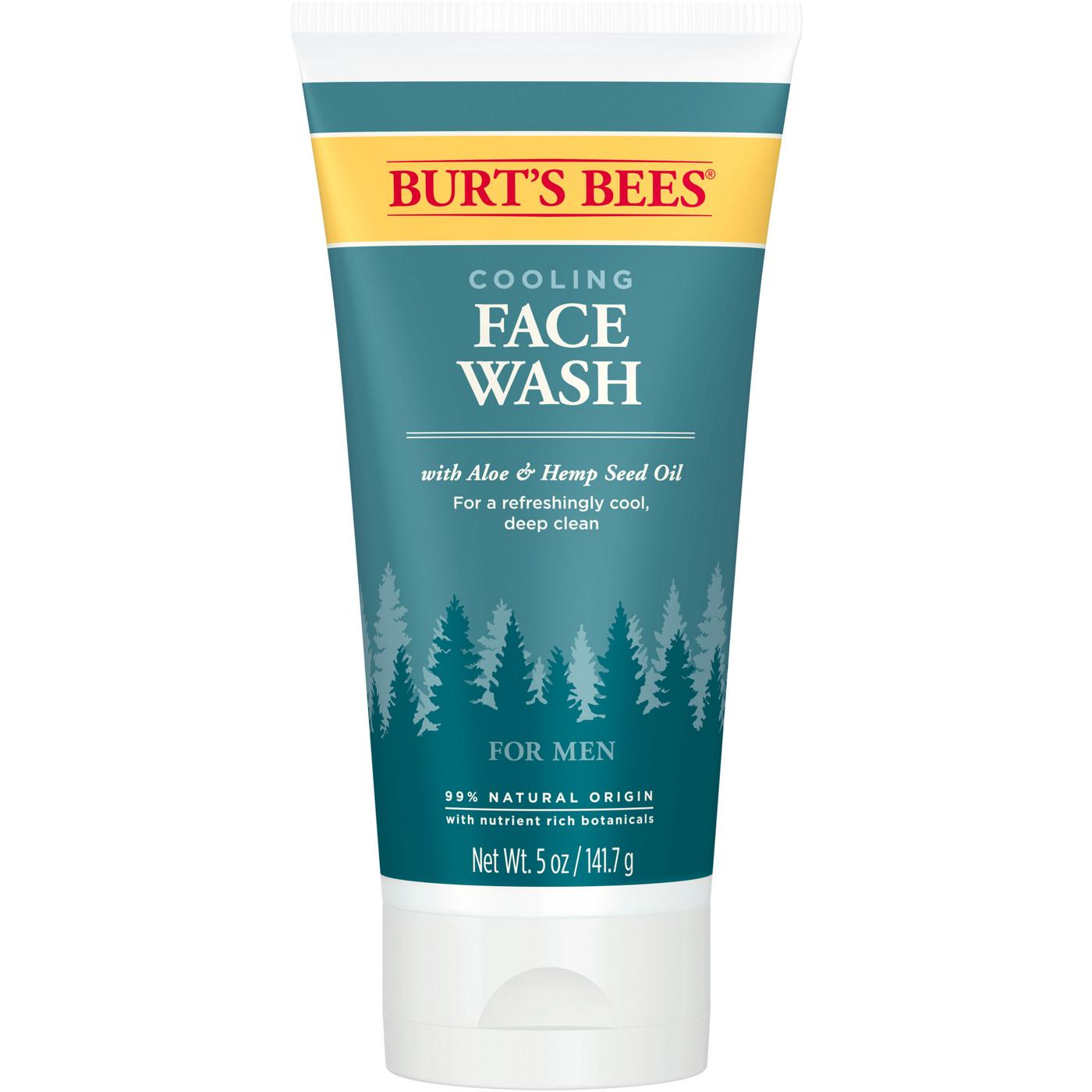 Burt's Bees Men's Cooling Face Wash with Aloe & Hemp; image 1 of 10