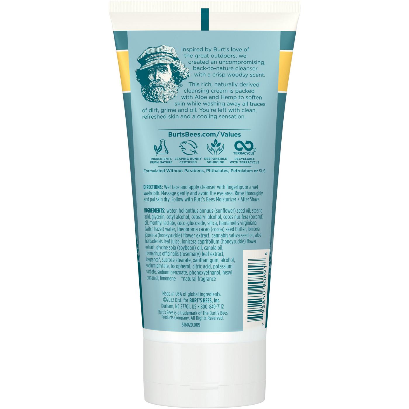 Burt's Bees Men's Cooling Face Wash with Aloe & Hemp; image 4 of 10