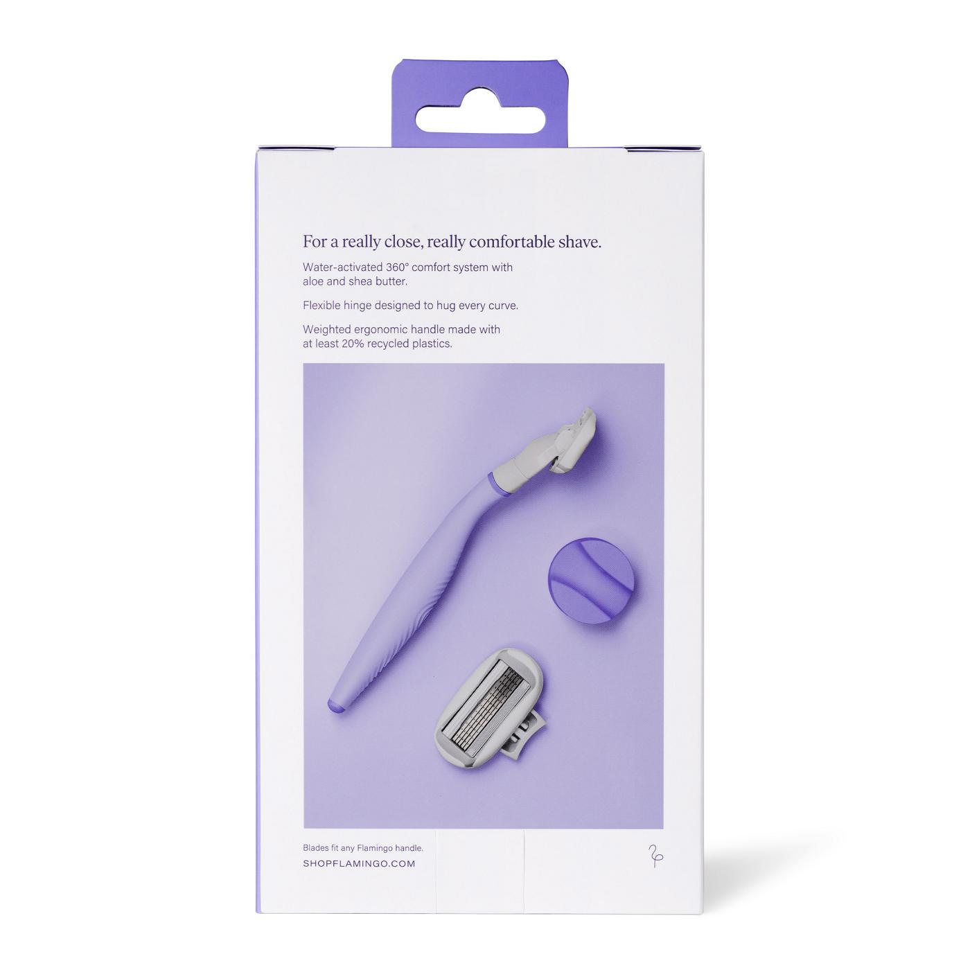 Flamingo Women’s 5 Blade Razor Kit - Lilac; image 3 of 9