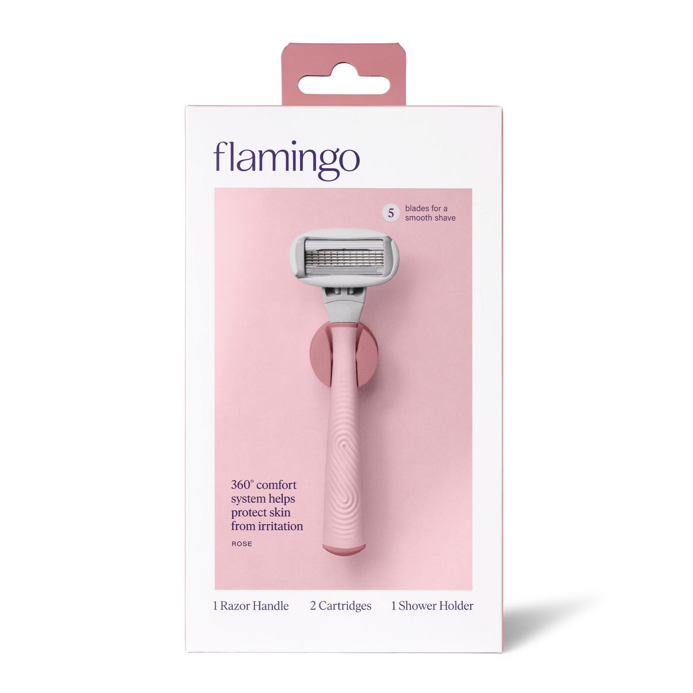 Flamingo Women’s 5 Blade Razor - Rose; image 1 of 8