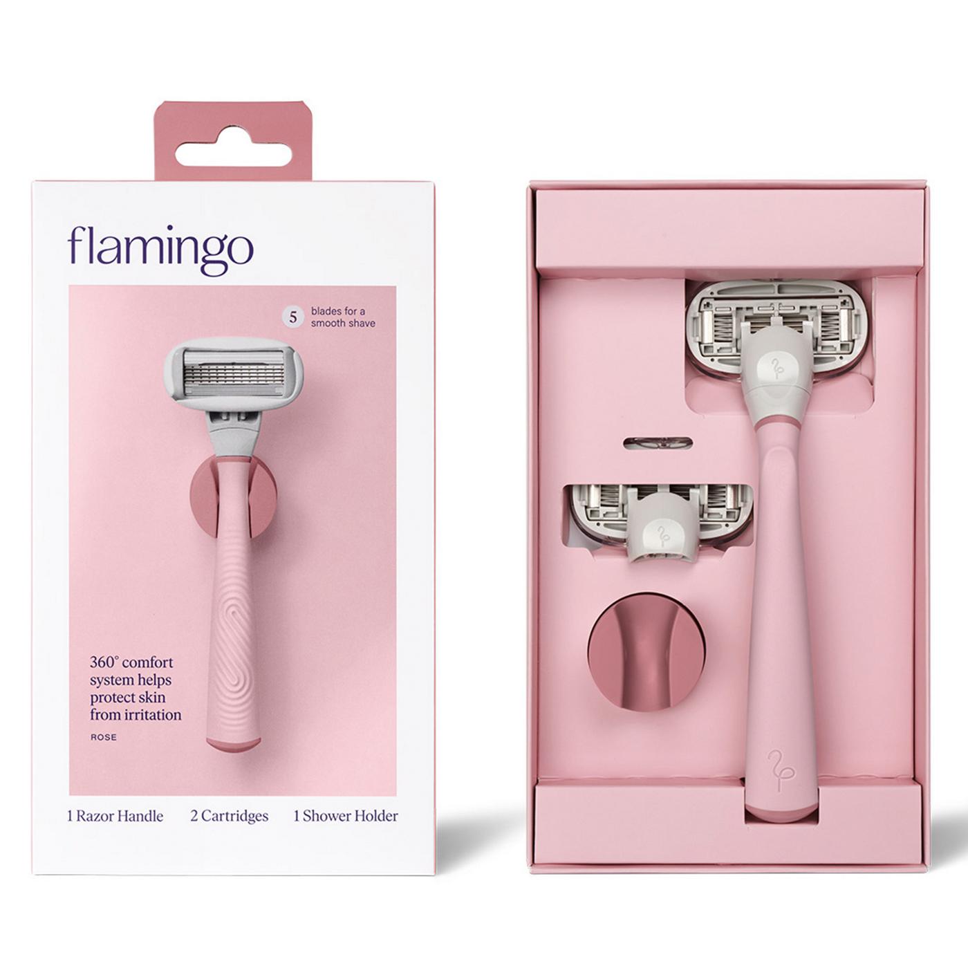 Flamingo Women’s 5 Blade Razor - Rose; image 5 of 8