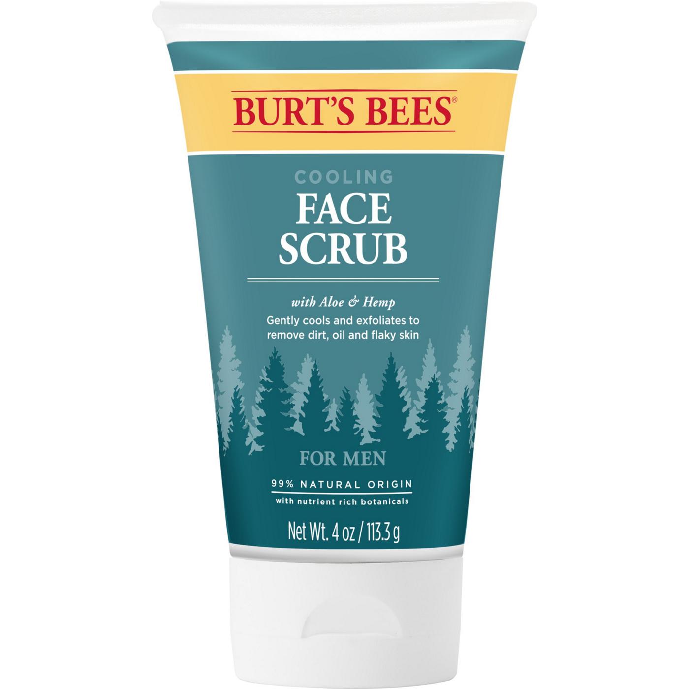 Burt's Bees Men's Cooling Face Scrub with Aloe & Hemp ; image 1 of 4