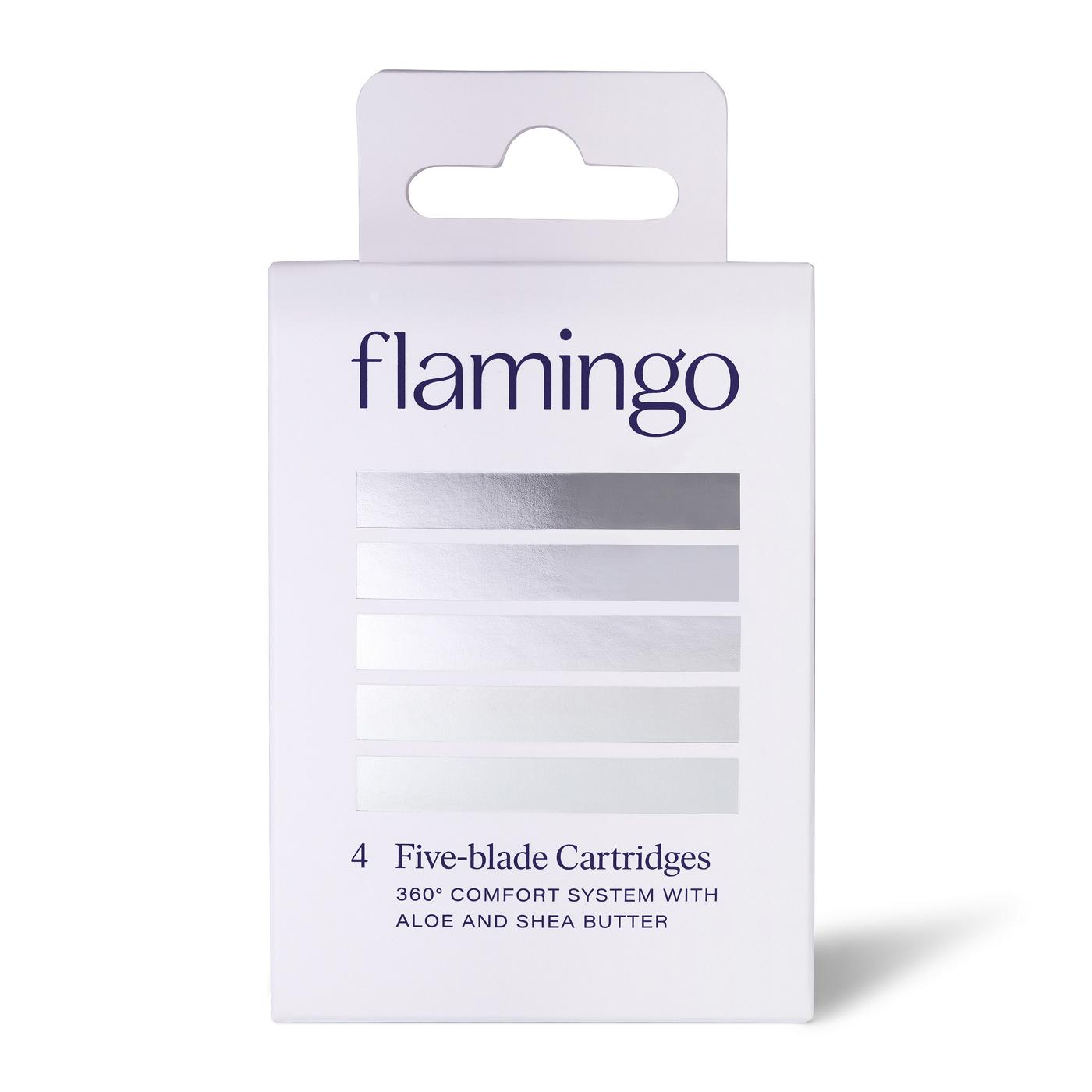 Flamingo Five-Blade Razor Cartidges; image 1 of 6