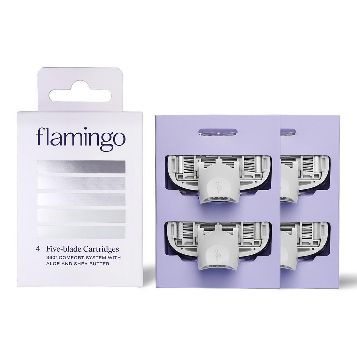 Flamingo Five-Blade Razor Cartidges; image 3 of 6