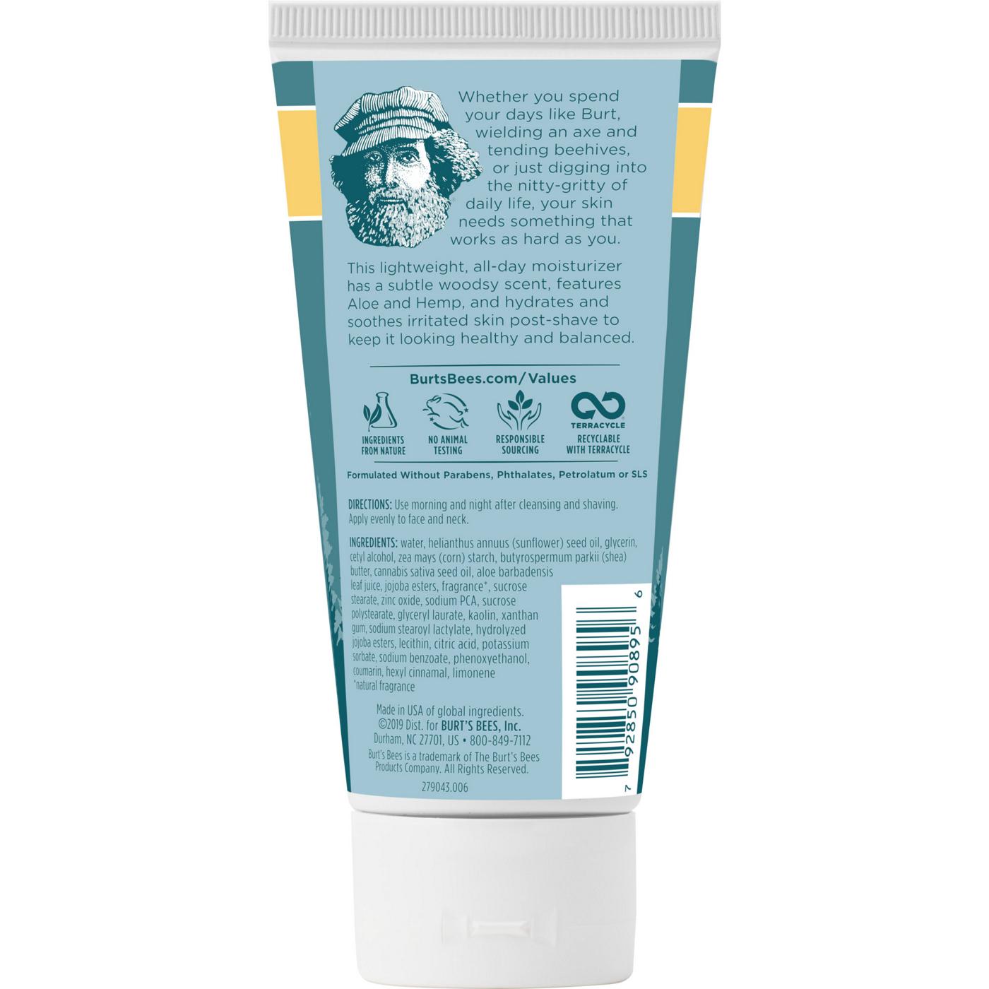 Burt's Bees Men's Soothing Moisturizer + After Shave with Aloe & Hemp