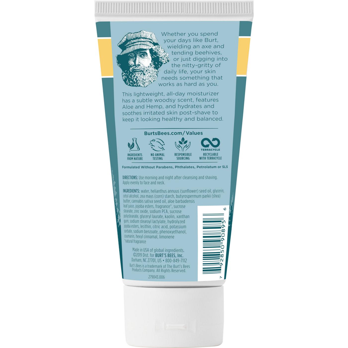 Burt's Bees Men's Soothing Moisturizer + After Shave with Aloe & Hemp; image 4 of 5