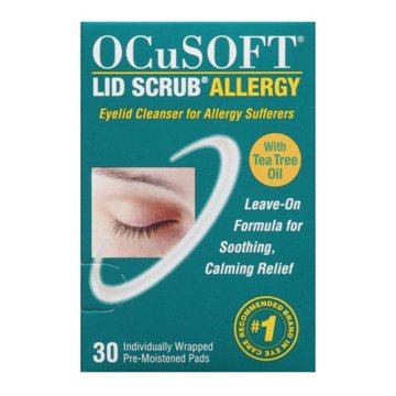 OCuSOFT Allergy Eye Lid Scrub Pads, 30 ct