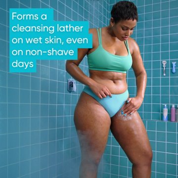 Venus Pubic Hair & Skin Smoothing Cleanser + Shave Gel, Bikini Zone Shave Gel, 6.42 oz