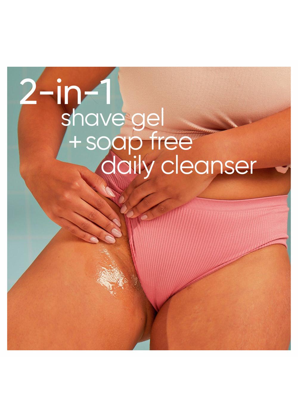 Gillette Venus for Pubic Hair and Skin 2-in-1 Cleanser + Shave Gel; image 7 of 10