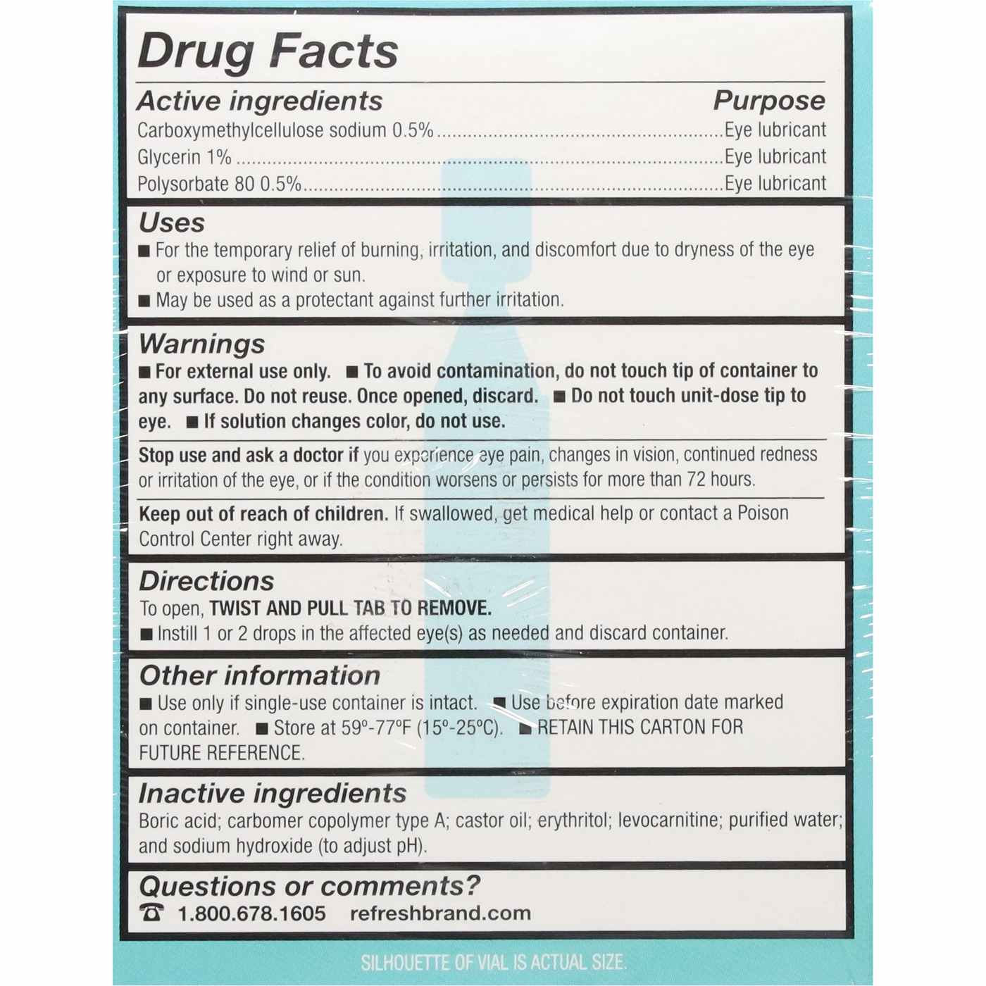 Allergan Refresh Digital PF Eye Drop Vials - Shop Eye drops ...