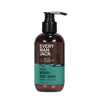 Every Man Jack Beard + Face Wash - Sea Salt, 6.7 oz