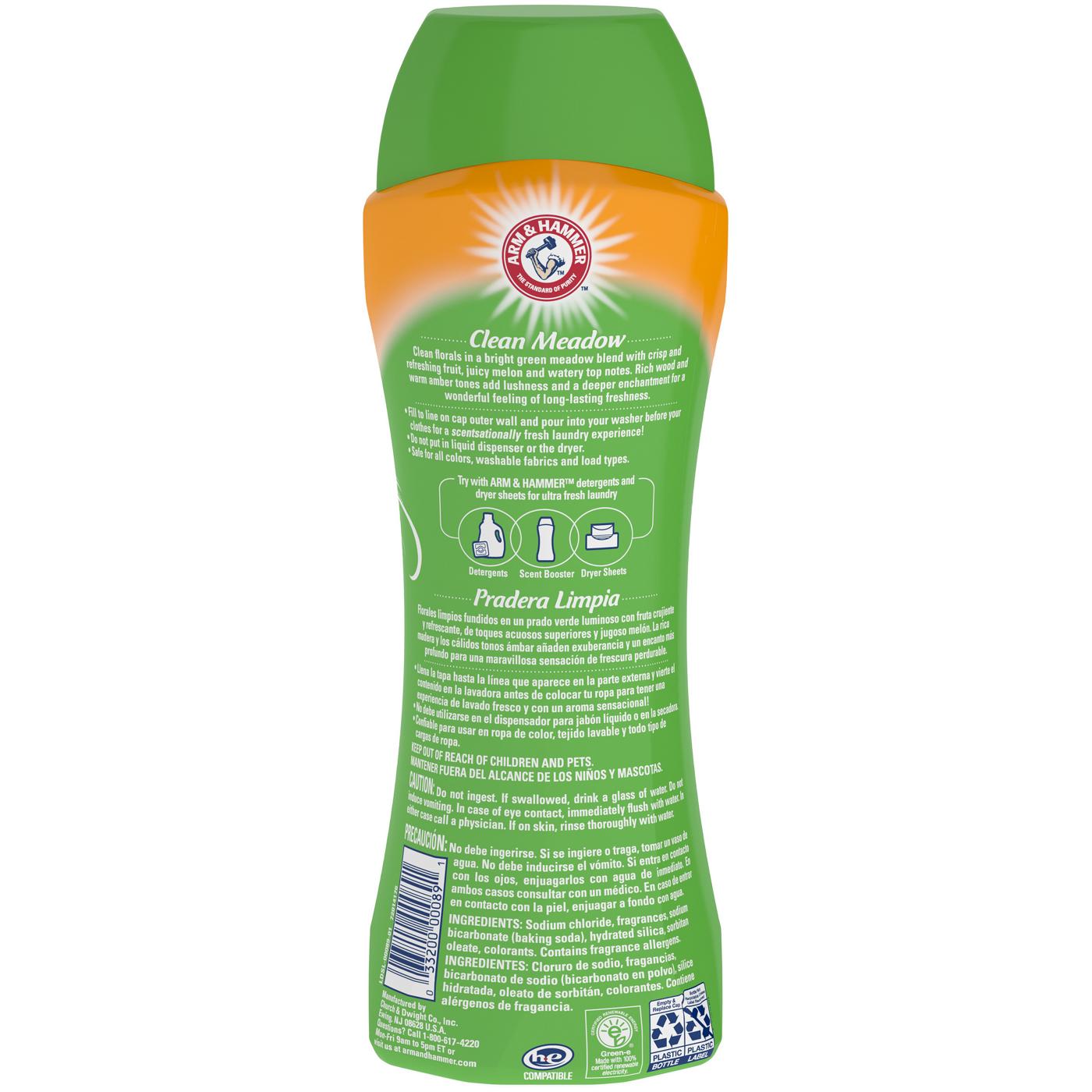 Arm & Hammer Clean Scentsations In-Wash Scent Booster - Clean Meadow; image 2 of 2