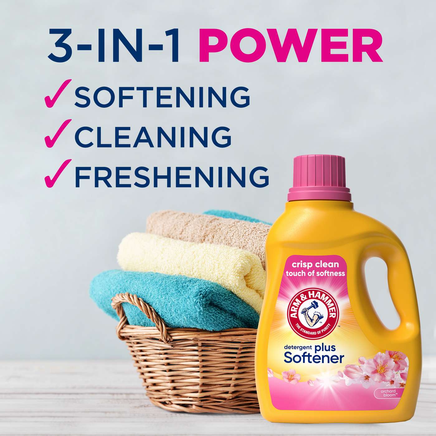 Arm & Hammer Orchard Bloom Liquid Laundry Detergent Plus Softener 75 Loads; image 8 of 10