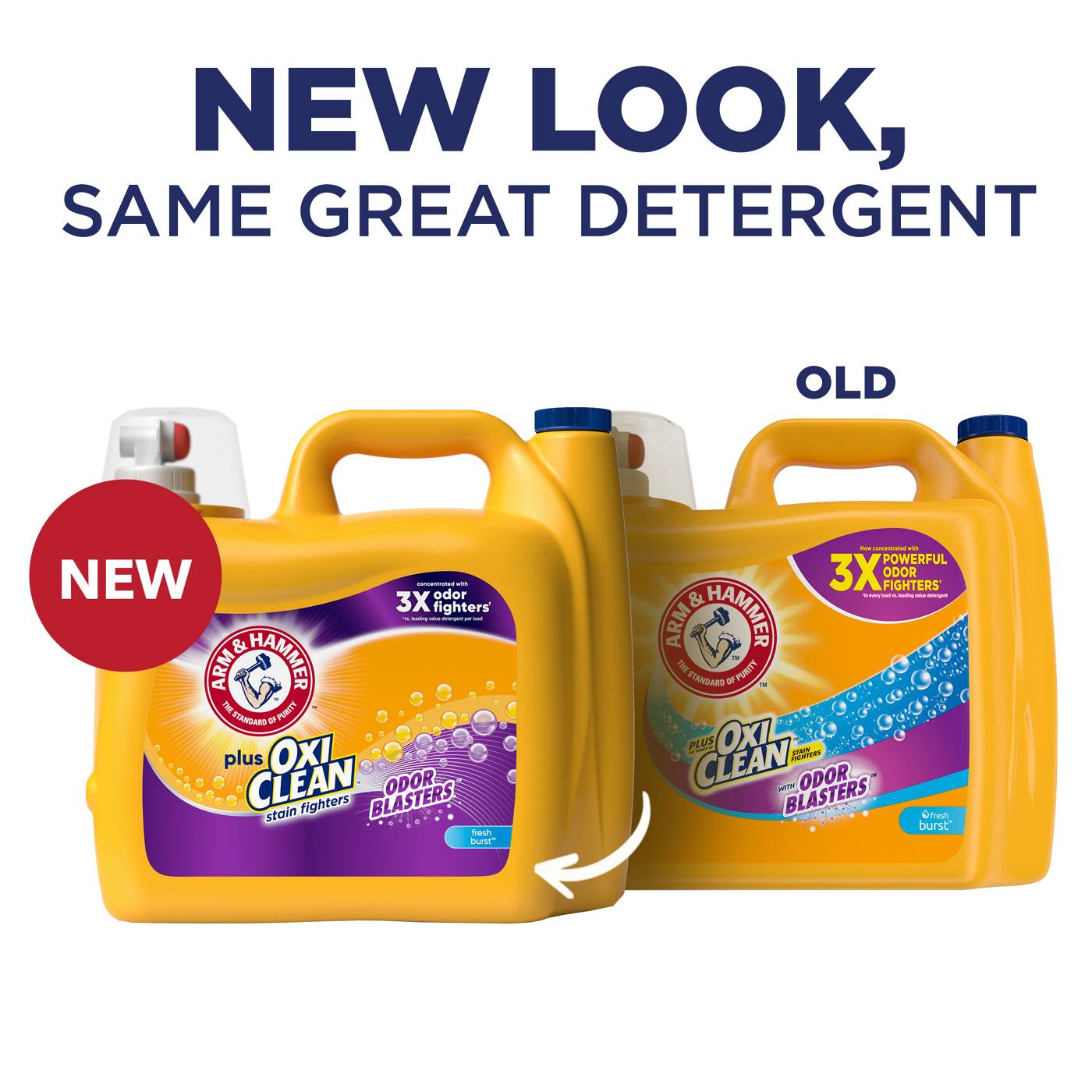 Arm & Hammer Plus OxiClean Odor Blasters HE Liquid Laundry Detergent, 100 Loads - Fresh Burst; image 2 of 11