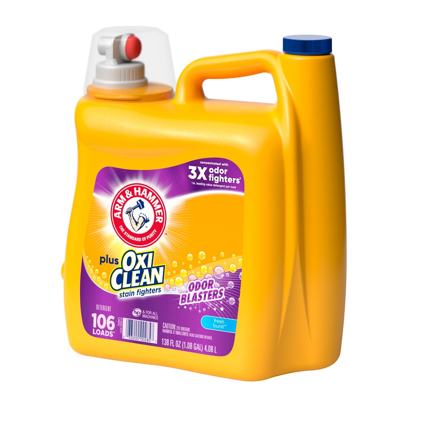 Arm & Hammer Plus OxiClean Odor Blasters HE Liquid Laundry Detergent, 106 Loads - Fresh Burst; image 2 of 4