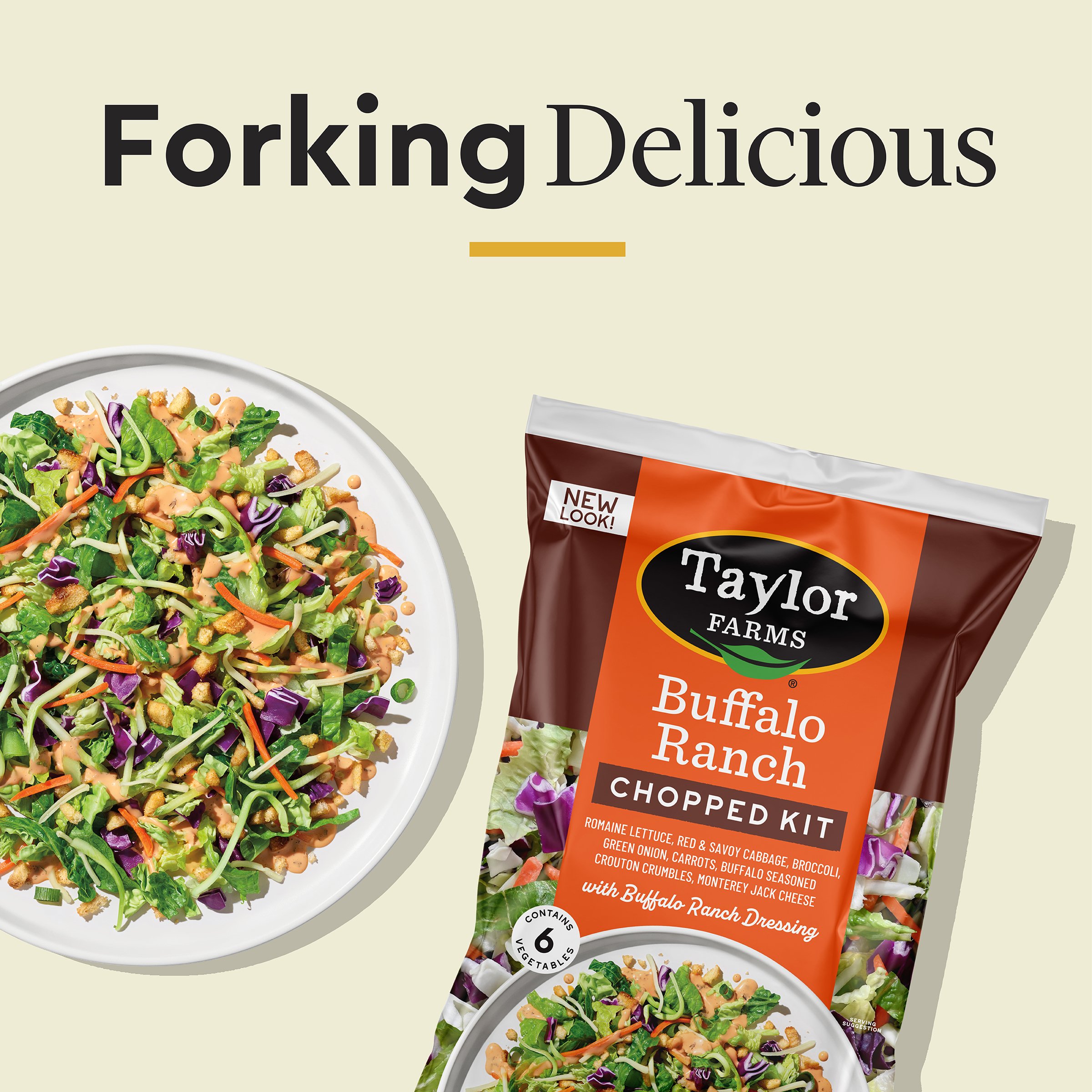 Taylor Farm Buffalo Ranch Salad - Spicy & Creamy Mix - Farmers Box