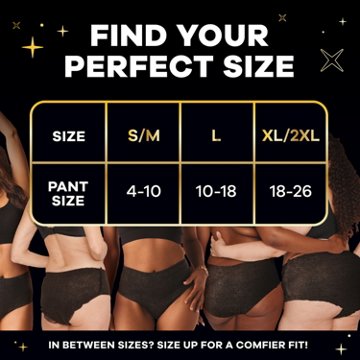 Always ZZZs Disposable Period Underwear - Size L