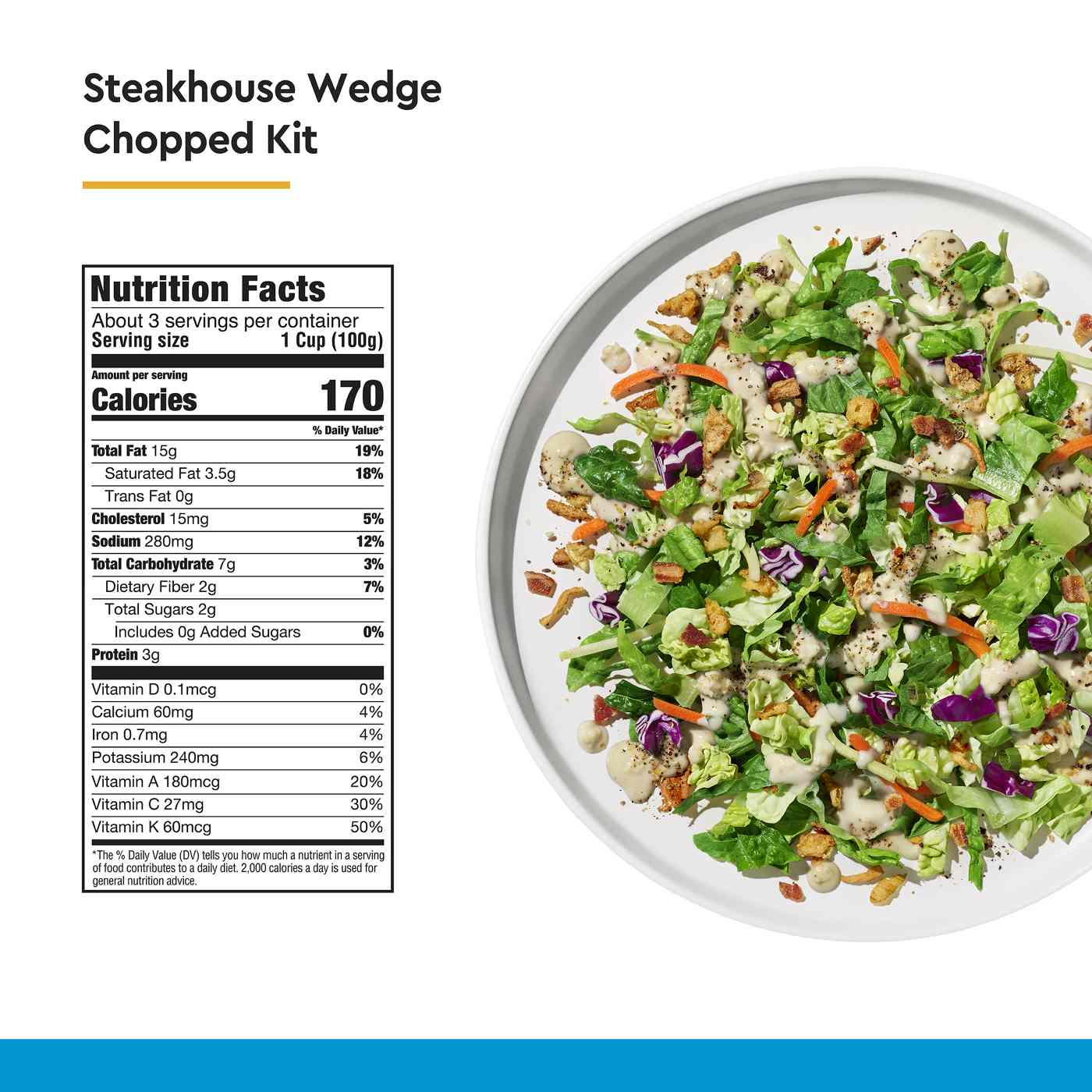 Taylor Farms Chopped Salad Kit - Steakhouse Wedge; image 6 of 6