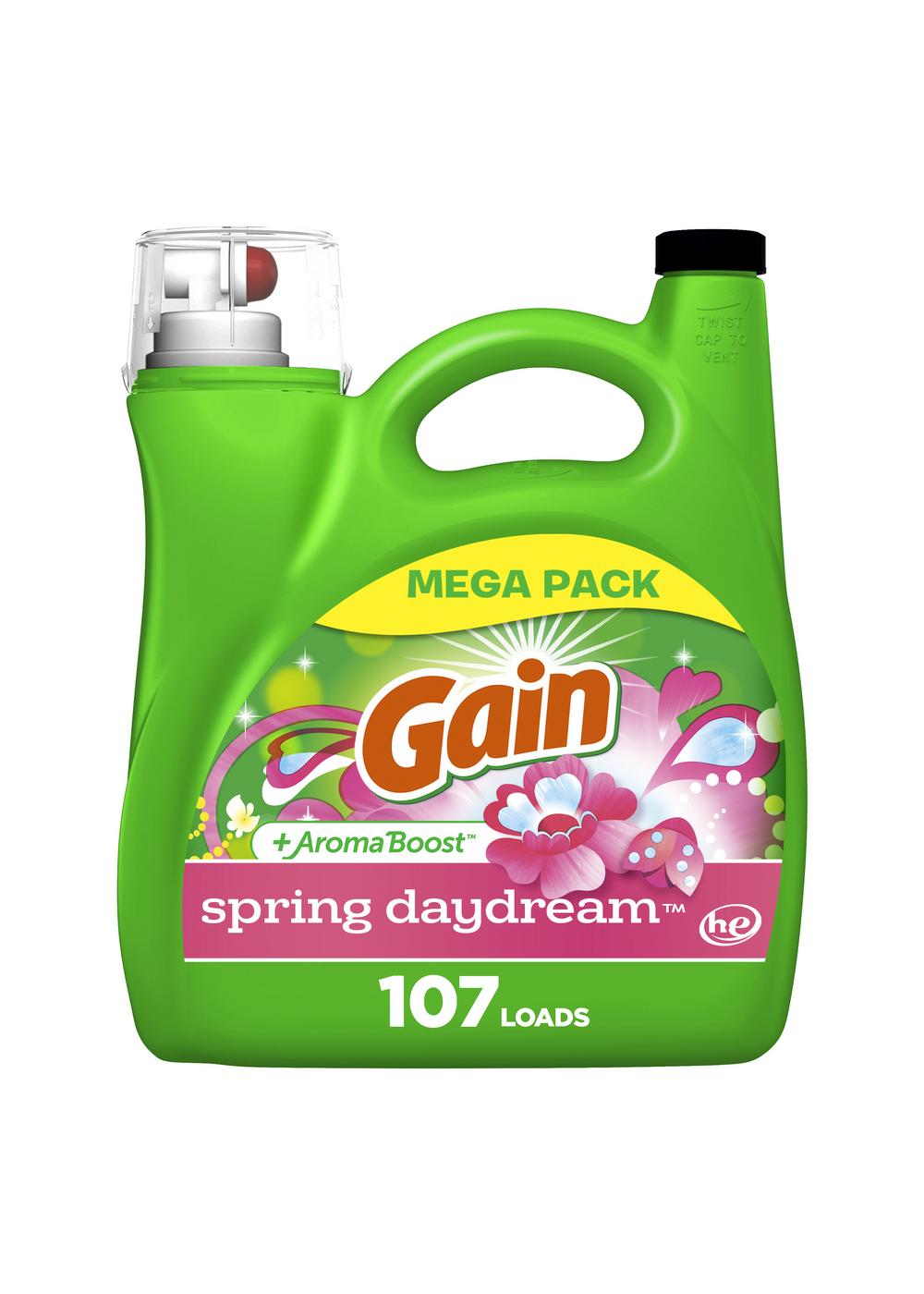 Gain + Aroma Boost HE Liquid Laundry Detergent, 107 Loads - Spring Daydream; image 1 of 6