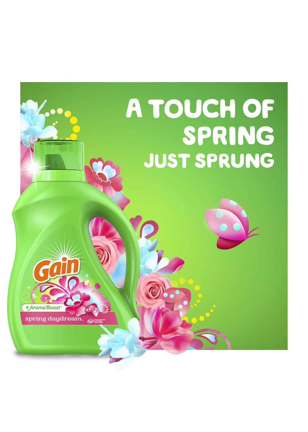 Gain + Aroma Boost HE Liquid Laundry Detergent, 107 Loads - Spring Daydream; image 4 of 9