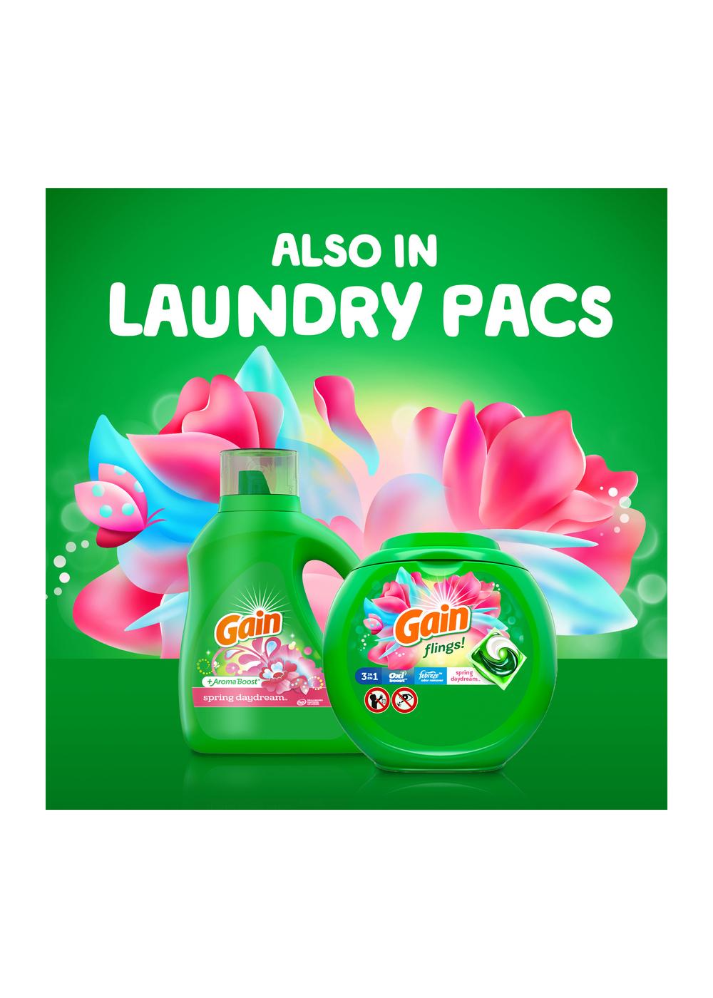 Gain + Aroma Boost HE Liquid Laundry Detergent, 107 Loads - Spring Daydream; image 5 of 9