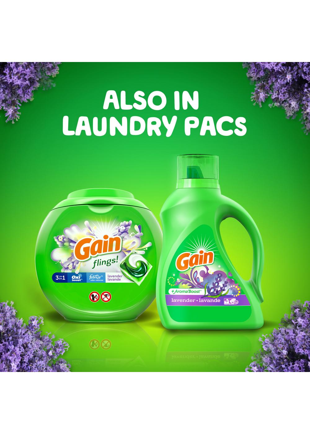 Gain + Aroma Boost HE Liquid Laundry Detergent, 107 Loads - Lavender; image 2 of 9
