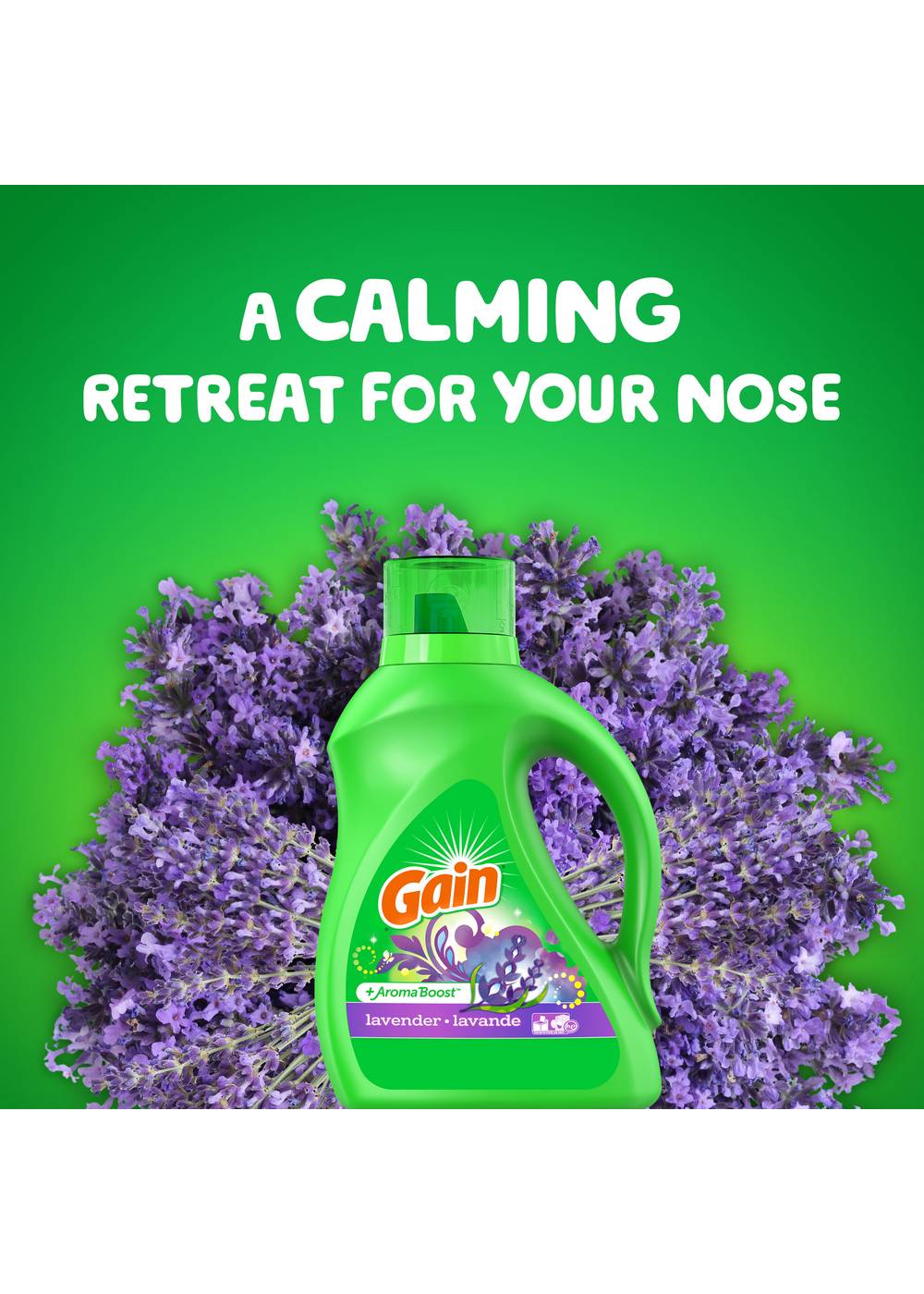 Gain + Aroma Boost HE Liquid Laundry Detergent, 107 Loads - Lavender; image 4 of 6