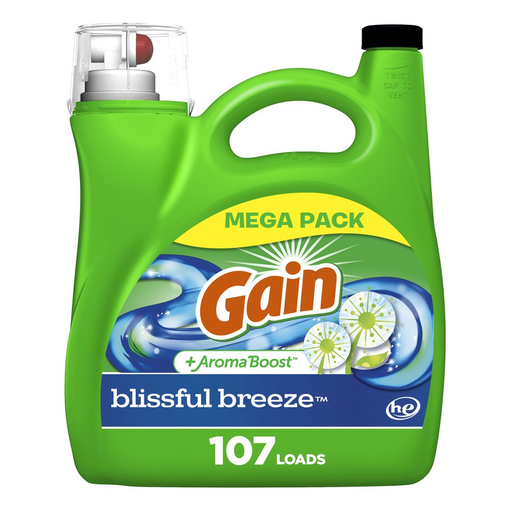 Gain + Aroma Boost HE Liquid Laundry Detergent, 107 Loads