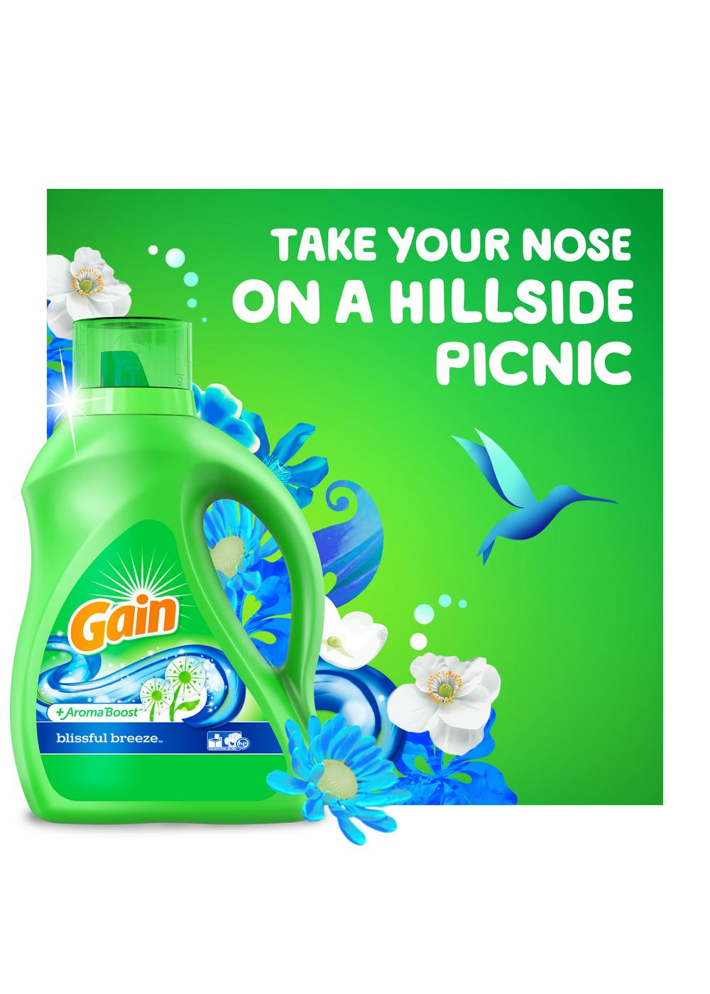 Gain + Aroma Boost HE Liquid Laundry Detergent, 107 Loads - Blissful Breeze; image 5 of 9