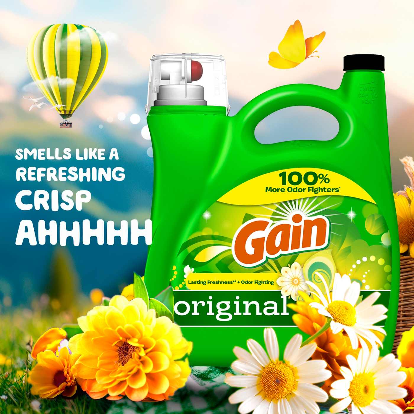 Gain Liquid Laundry Detergent, Original Scent, 100 Loads; image 7 of 19