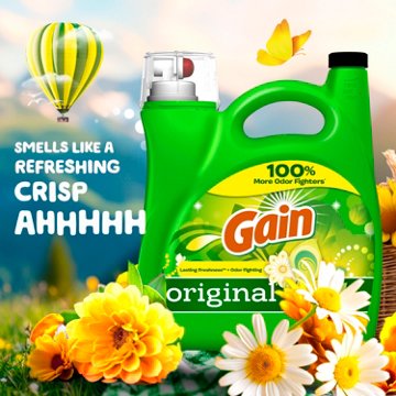 Gain Liquid Laundry Detergent, 100 Loads - Original