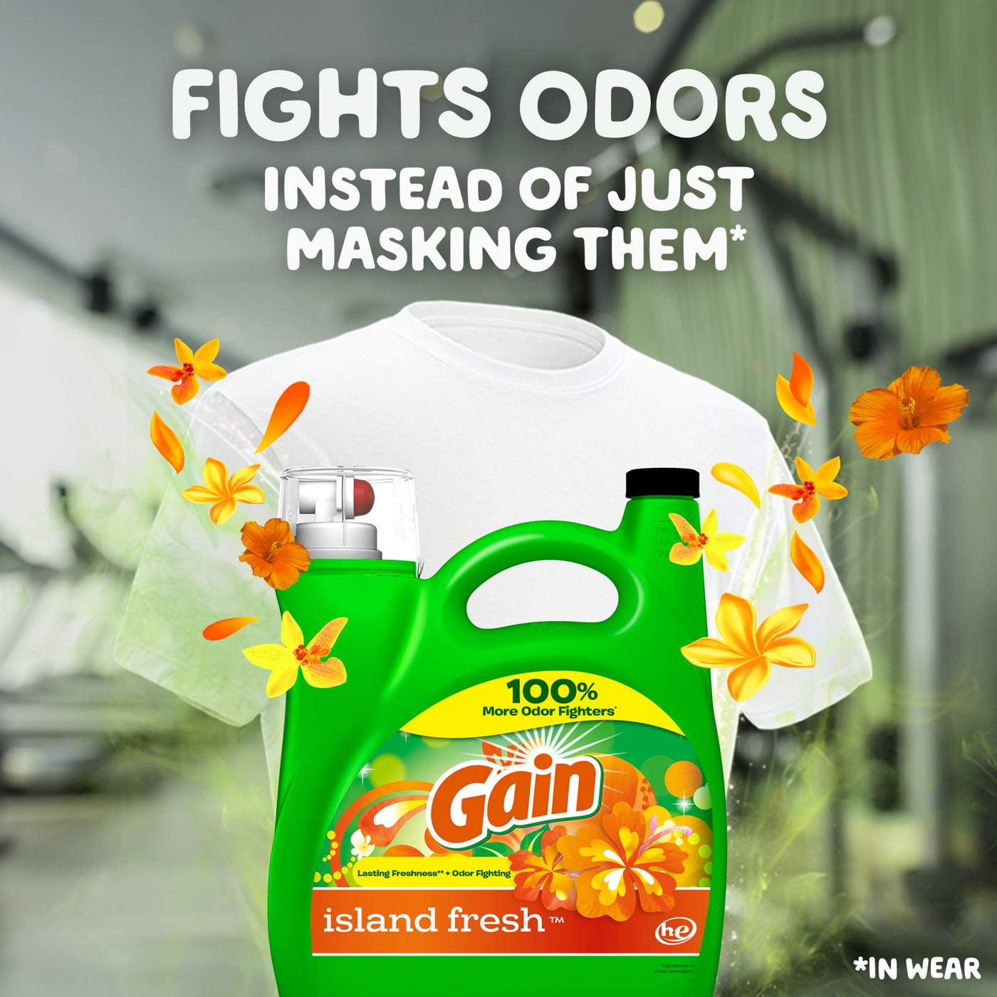 Gain Liquid Laundry Detergent, Island Fresh Scent, 100 Loads; image 3 of 19