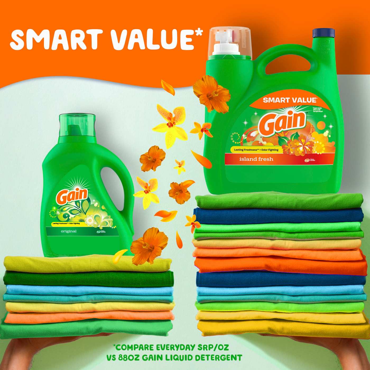 Gain Liquid Laundry Detergent, Island Fresh Scent, 100 Loads; image 8 of 19